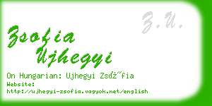 zsofia ujhegyi business card